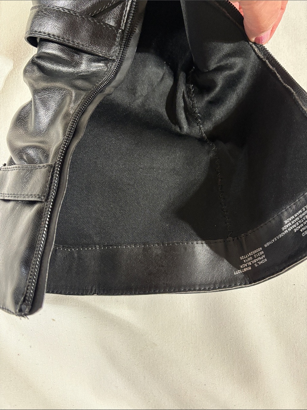 Kohl's Black Slouchy Mid-Calf Heeled Boots - Picture 8 of 11